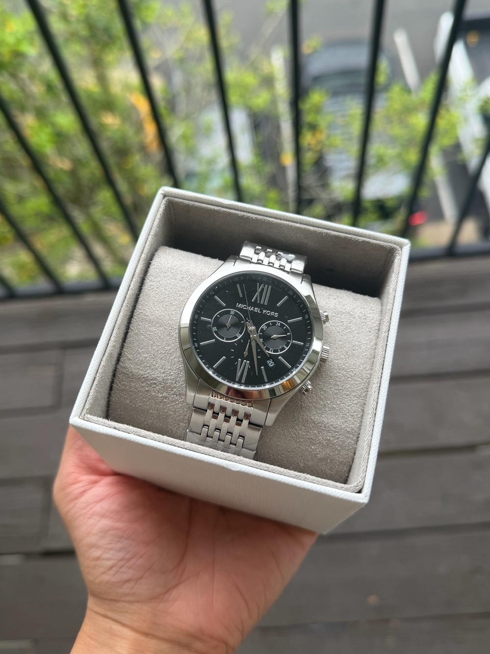 Michael Kors Oversized Aspyn Silver-Tone Watch